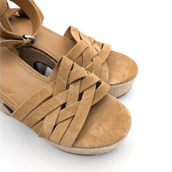 Marc Fisher Oaten Espadrille Platform Wedge Women's Sandals Natural Size US9.5M - Picture 6 of 13